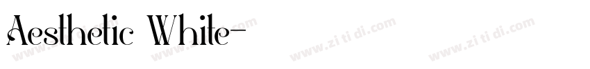Aesthetic White字体转换